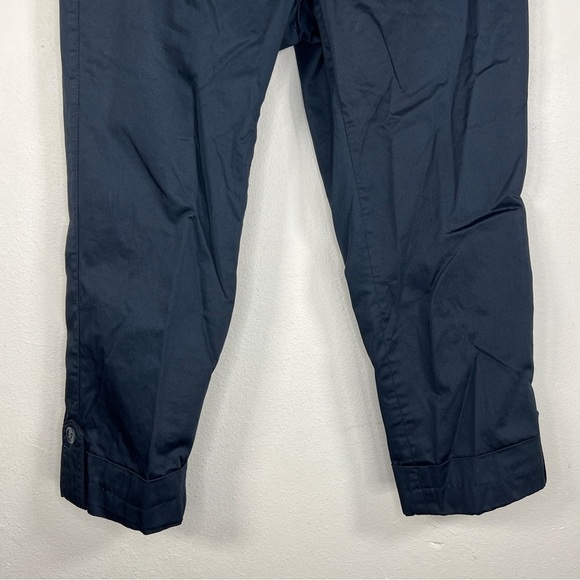 NEW SIZE 8 DALIA COLLECTION BLACK CUFFED CROPPED PANTS STRETCH CASUAL - Picture 4 of 9